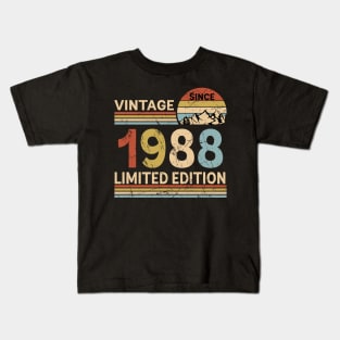 Vintage Since 1988 Limited Edition 35th Birthday Gift Vintage Men's Kids T-Shirt